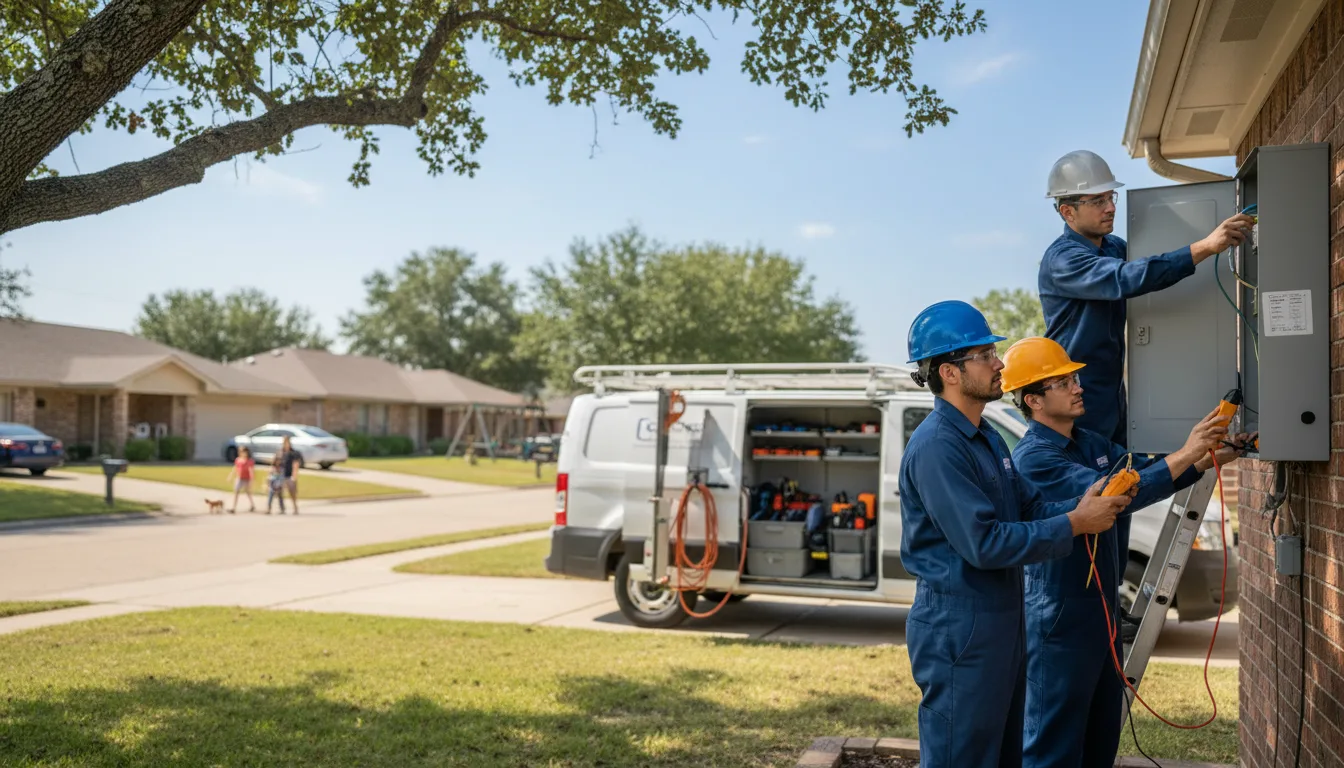 Certified electrician providing emergency electrical services in Knox City, TX